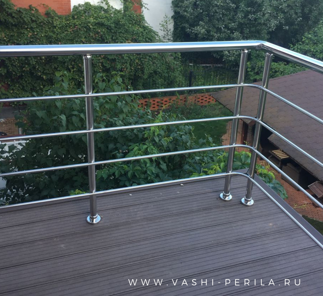 ограждение балконов из нержавеющей стали <span style="font-weight: bold;">Нержавеющие ограждения</span>